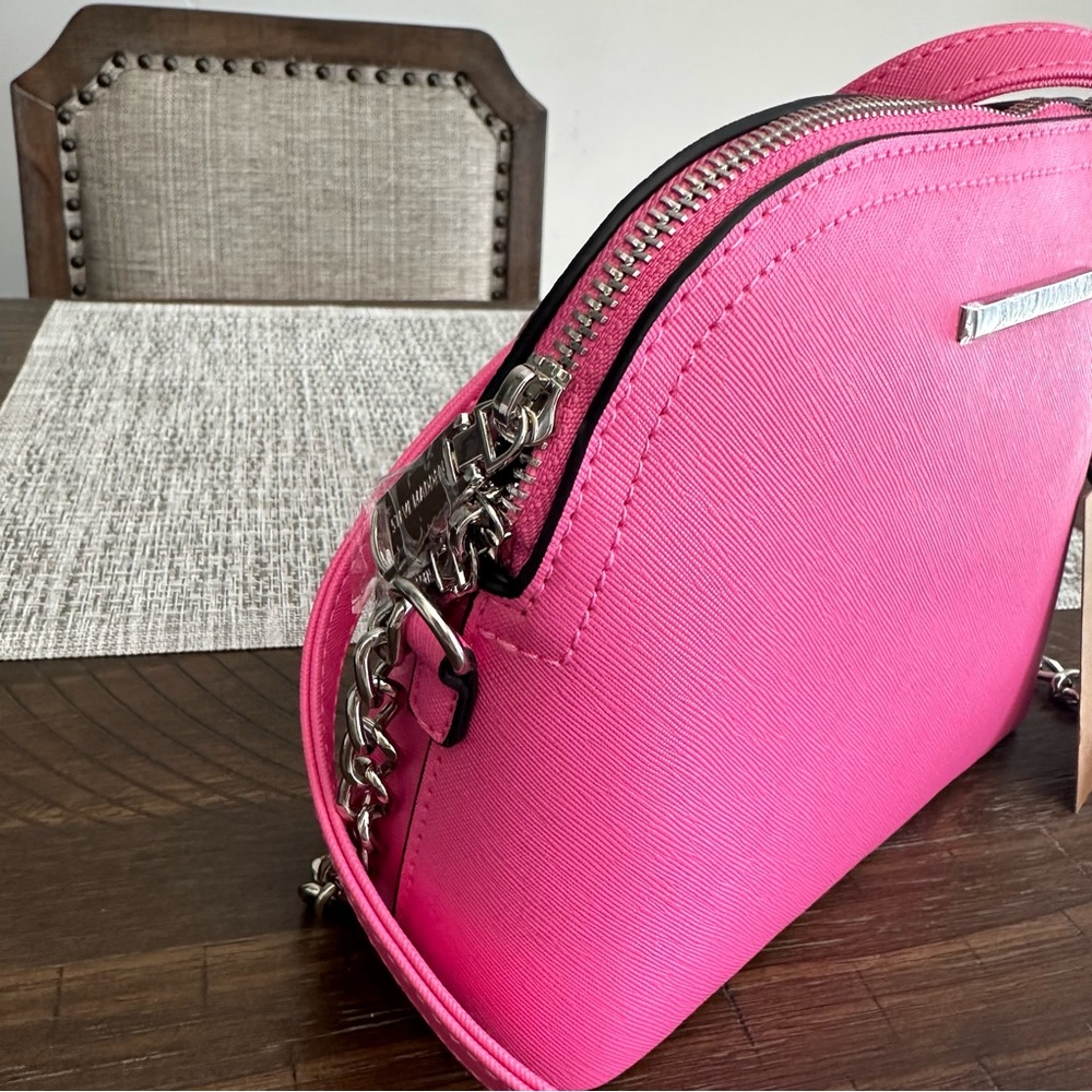 New STEVE MADDEN Women’s BMAGGIE CROSSBODY Handbag Purse  BRIGHT PINK - Picture 3 of 6